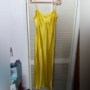 beautiful yellow dress with straps.